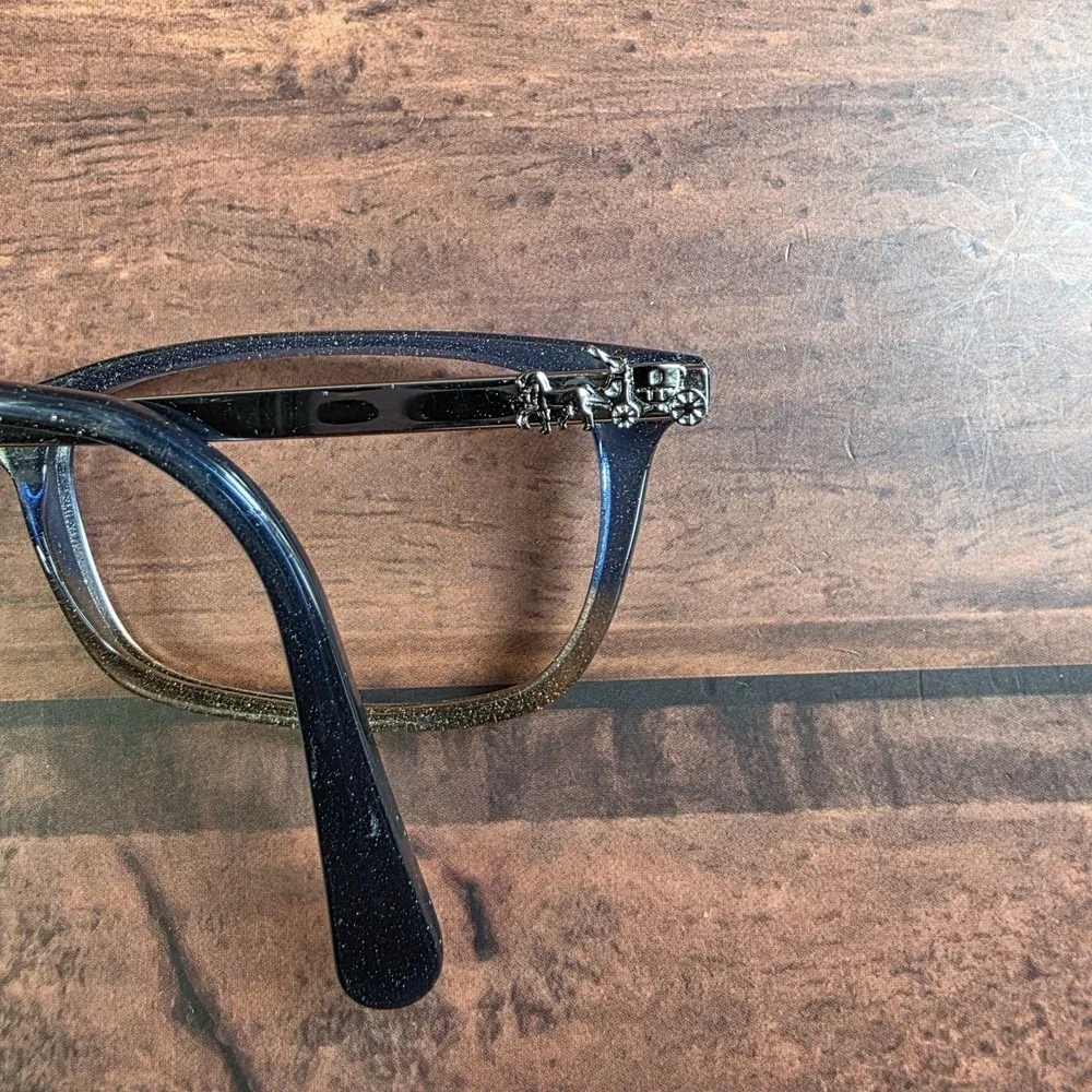 Coach HC6110 Denim‎ Taupe Glitter Gradient Eyeglasses 50-16-140 Horse & Carriage